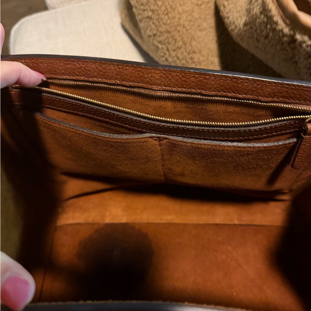 Mulberry Brown Pebbled Leather Top-Handle Satchel - Picture 5 of 8